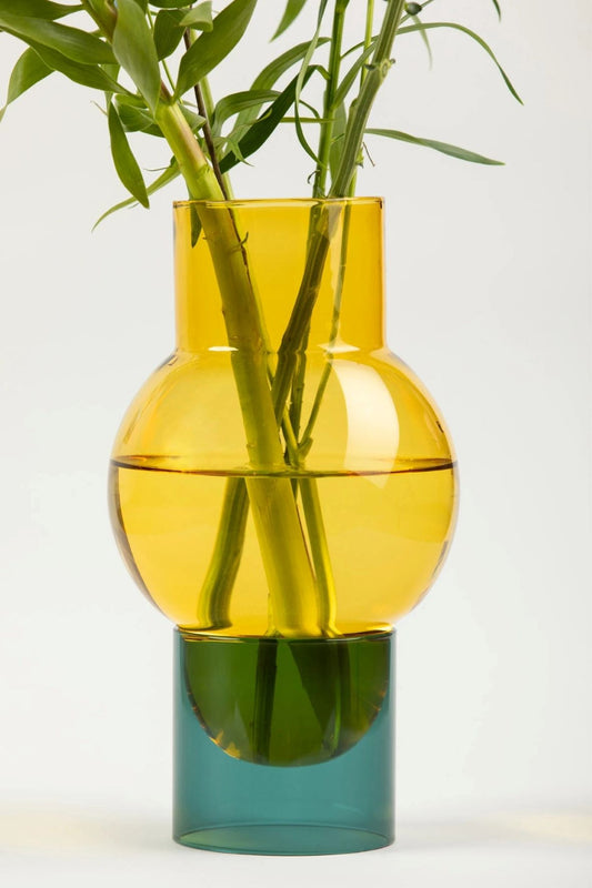 Bubble vaas geel