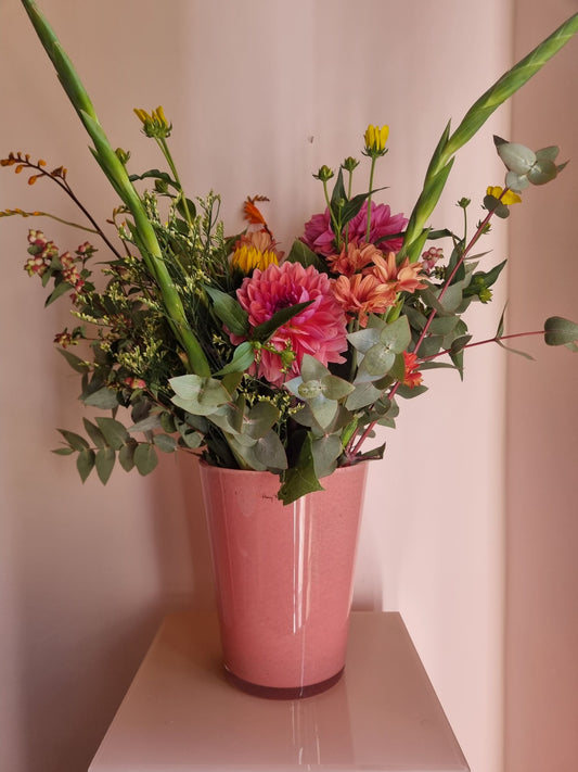 Boeket + Henry Dean Vaas Pink