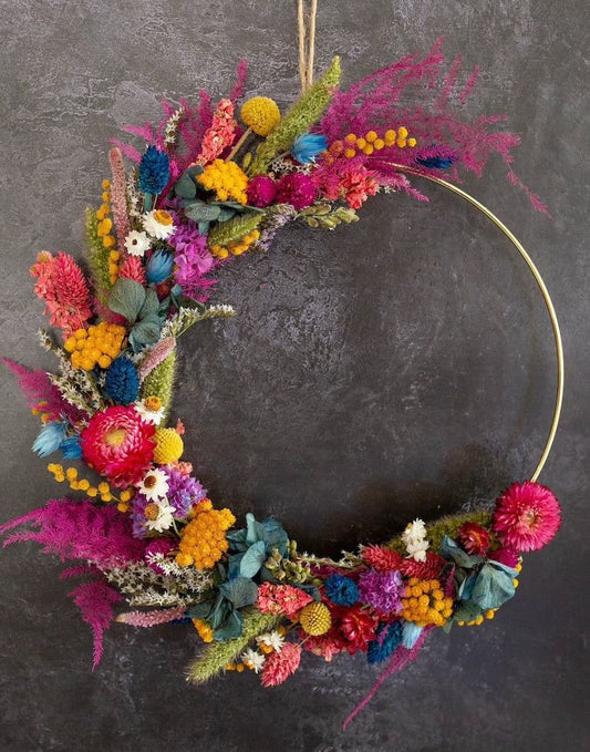 Workshop 26/09/2025 - krans met droogbloemen